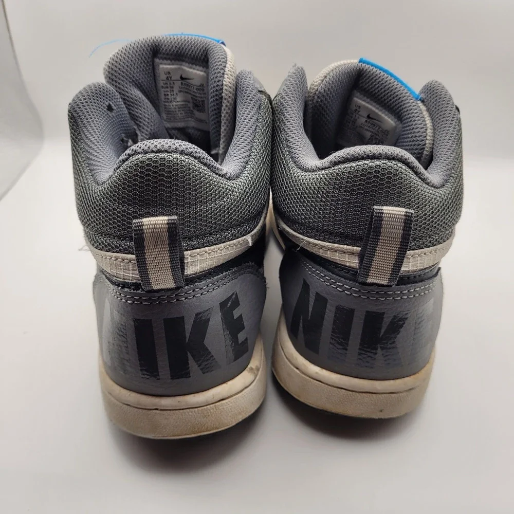 Nike Court Borough Mid Winter Wolf Grey Black Kids Sneakers 839977-009 4Y